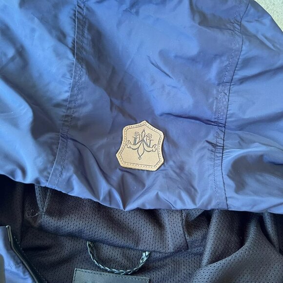 Mackage Men’s Hooded Lightweight Nylon Zip Jacket Navy Blue Size 38 M - Picture 3 of 7